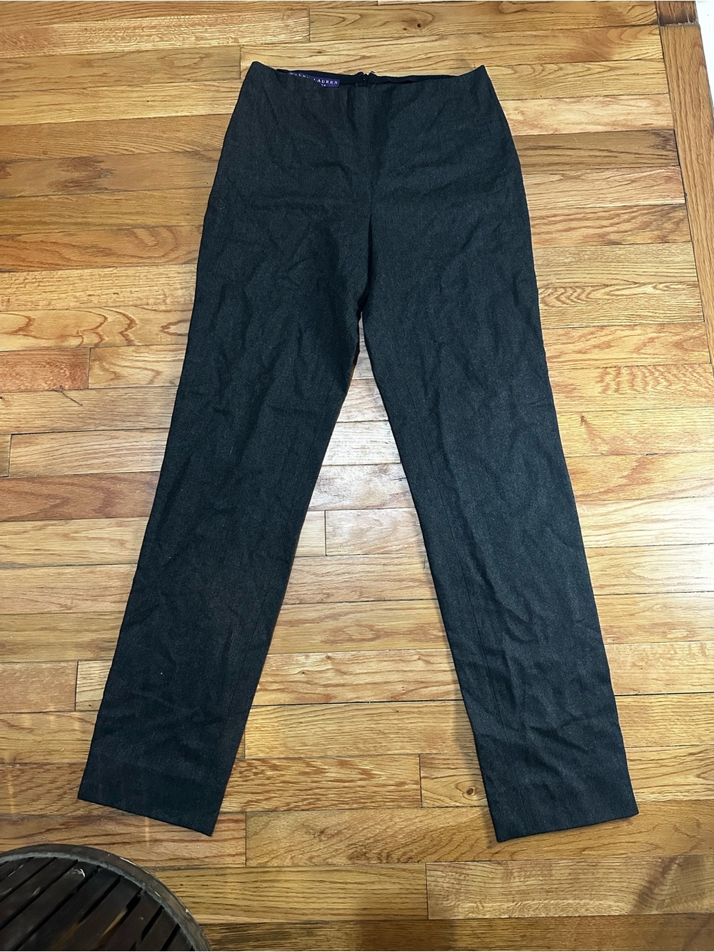 Ralph Lauren Purple Label Women’s Vintage Wool Gray Pants Trousers 4